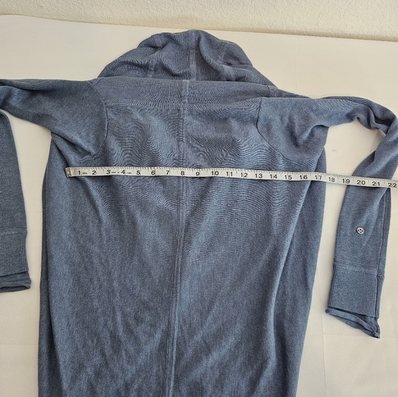 Lululemon Iconic Blue Drape Sweater Wrap - Picture 7 of 8